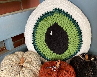PATTERN ONLY, Crochet, Monster Eye Pillow Pattern