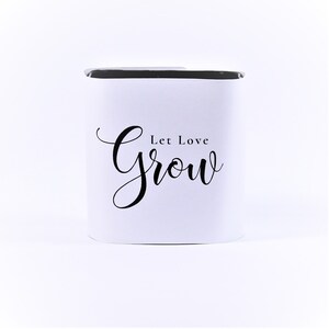 Let Love Grow Wedding Succulent Wrapper - White
