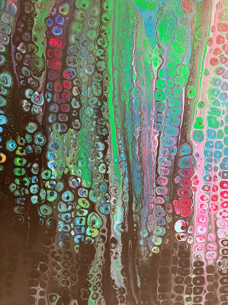 Happy Raindrops 14\u201d by 14\u201d