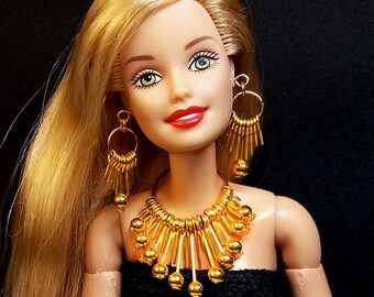 Fashion Handmade doll jewelry necklace earrings fits 11.5/" doll 908A
