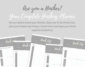 Complete Hinching Planner Printable Template Pack