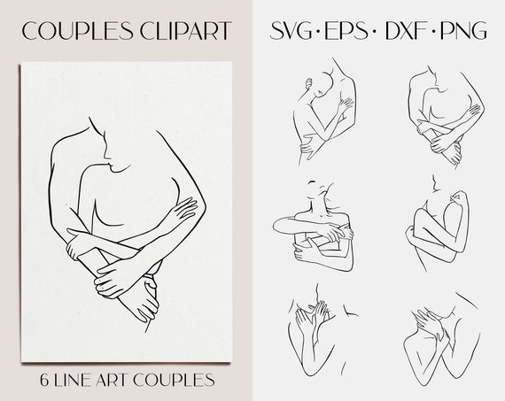 Download Couple Svg Clipart Naked Women Svg Nudeart Man Line Vector Etsy
