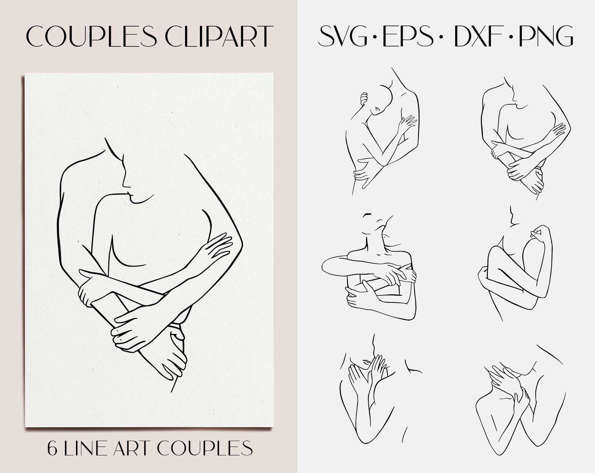 Download Couple Svg Clipart Naked Women Svg Nudeart Man Line Vector Etsy