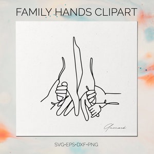 Download Family Hands Svg Family Clipart Vector Couple Hands Svg Etsy