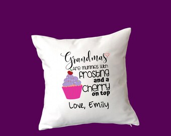 Gift Present Xmas Birthday Reserved for Gran Cushion Cover New
