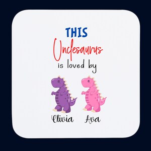 Personalised Uncle Coaster | Custom Coaster Uncle | Fathers Day Gift For Uncle | Birthday Gift For Uncle | Coaster Gift | Uncle Xmas Gift