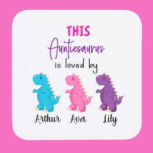 Personalised Auntie Coaster | Custom Coaster for Auntie | Mothers Day Gift Auntie | Birthday Gift For Auntie | Coaster Gift Auntie Xmas Gift
