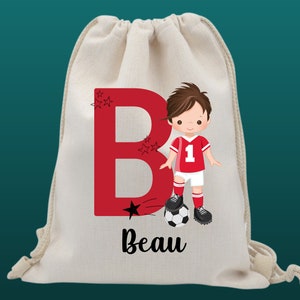 Sac de sport à cordon de serrage de football personnalisé | Sac à cordon | Sac en PE | Kit de sac de sport | Sac d’école/de garderie | Sac de maillot de football | Sacs pour garçons