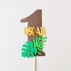 Personalised Wild One Birthday Cake topper | Jungle Safari 1st Birthday Cake topper | 1st Birthday Party Cake topper | Wild One Birthday