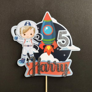 Personalised Space Astronaut Cake topper ANY AGE NAME | Personalised Astronaut Cake topper | Space Cake topper | Space Party Supplies