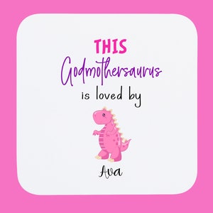 Personalised Godmother Coaster | Custom Coaster Godmother | Mothers Day Gift | Birthday Gift For Godmother | Coaster Godmother Xmas Gift