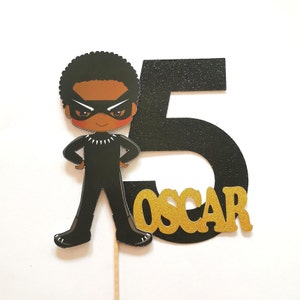 Personalised Superhero Boy Cake topper ANY AGE NAME | Personalised Superhero Cake topper | Superhero Cake topper | Superhero Party Supplies