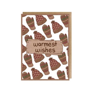 Tarjeta de felicitación navideña con los mejores deseos, juego de tarjetas navideñas, tarjetas navideñas, tarjeta de felicitación hecha a mano con sobre activo