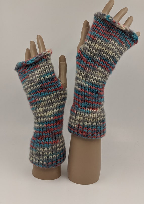 knitted wrist warmers