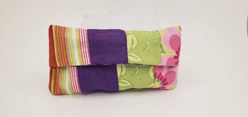 Bags /& Purses Floral Variety Cotton Fabric TissueToiletry Purse Insert Fold Over Flap Closure