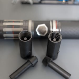 Galaxy&#39;s Edge Blade Emulating Electronic Plug for Legacy and Savis light saber hilts.