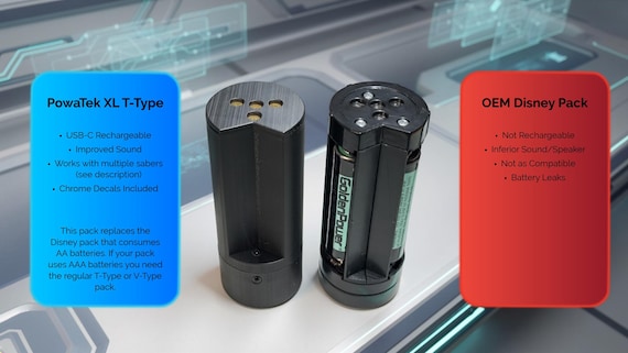 XL T-Type Legacy Light Saber Rechargeable Battery Pack