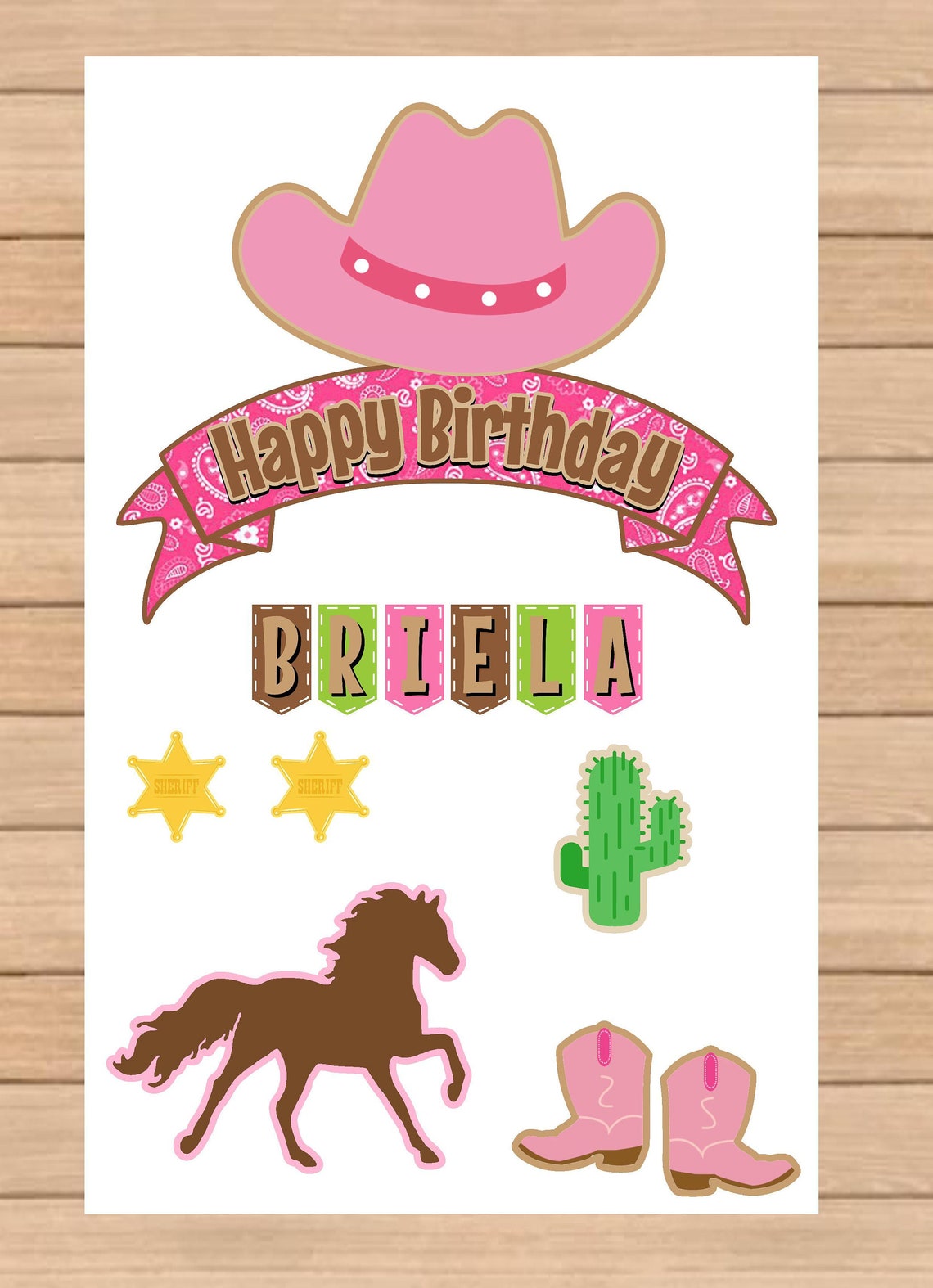 Cowgirl Cake Topper Cowgirl Birthday Cowgirl Party Cowgirl | Etsy