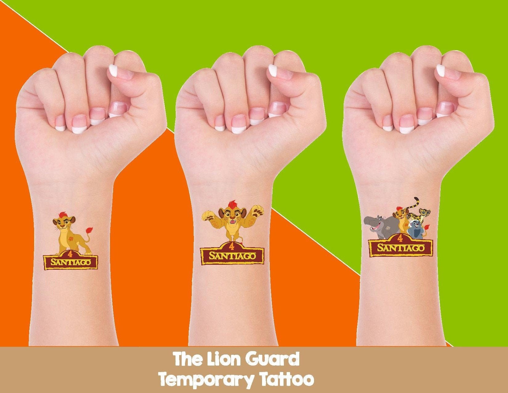 The Lion Guard Temporary Tattoo The Lion Guard Tattoo The Etsy