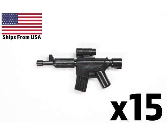 LEGO Guns Printed Rifle 4 Pack Custom Sniper WWII Wood Army Military Weapon Lot