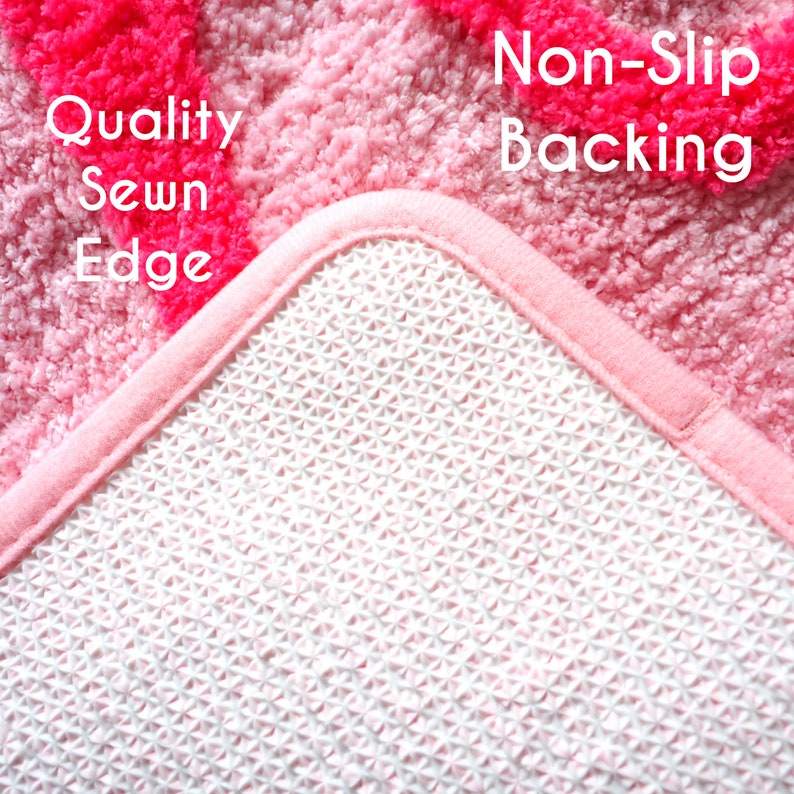 Nice Butt Bum Bath Mat Pink Funny Cute Bathroom Rugs Peach Etsy