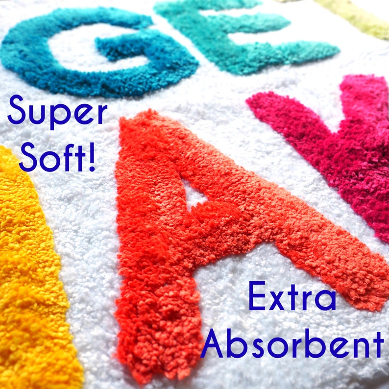 Get Naked Bath Mat Funny Cute Bathroom Rugs Rainbow White Multicolor Colorful Rug Shower Funny Bathroom Decor Fun Cute Bath Mat Washable image 2