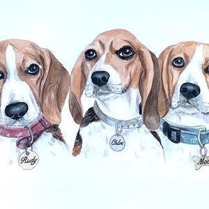 watercolor painting Dogs portrait Portrait of 2 pets Watercolor pet portrait Dog painting cats Pet self portrait