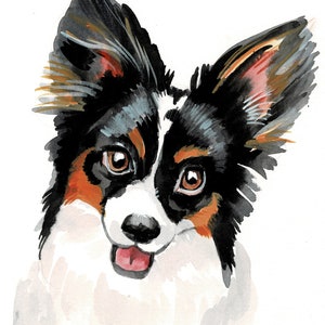 Pintura de acuarela original, arte de mascotas, retrato de mascota personalizado, retrato de perro de arte pop, regalo para amantes de los perros, pintura de perros, arte pop personalizado
