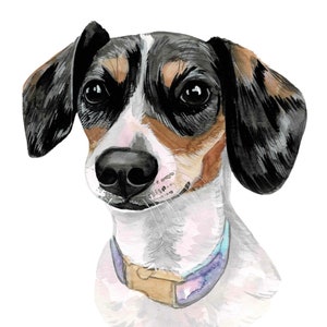Retrato de perro Arte de perro personalizado Pintura de mascota Retrato de perro en acuarela Regalo por pérdida de mascota Arte de mascotas Acuarela de perro Pintura de mascota personalizada