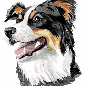 PERRO memorial Retrato de mascota personalizado Retrato de mascota en acuarela personalizado original Pintura de perro Acuarela de mascota