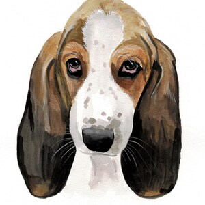 Retrato de mascota en acuarela pintado a mano personalizado Retrato de perro en acuarela Mascotas felices y divertidas