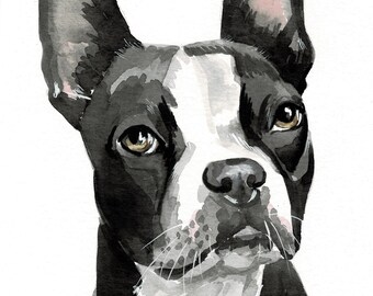 Custom Pet Portrait watercolor paper painting Pop Art Dog Portrait, Dog Lover Gift,  Dog Painting, Custom Pop Art, Pet Memorial
