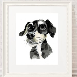 Retrato de perro en acuarela Retrato de perro personalizado Acuarela Personalizar Regalo para perro Pintura de perro en acuarela para mascota a partir de foto Arte de perro personalizado