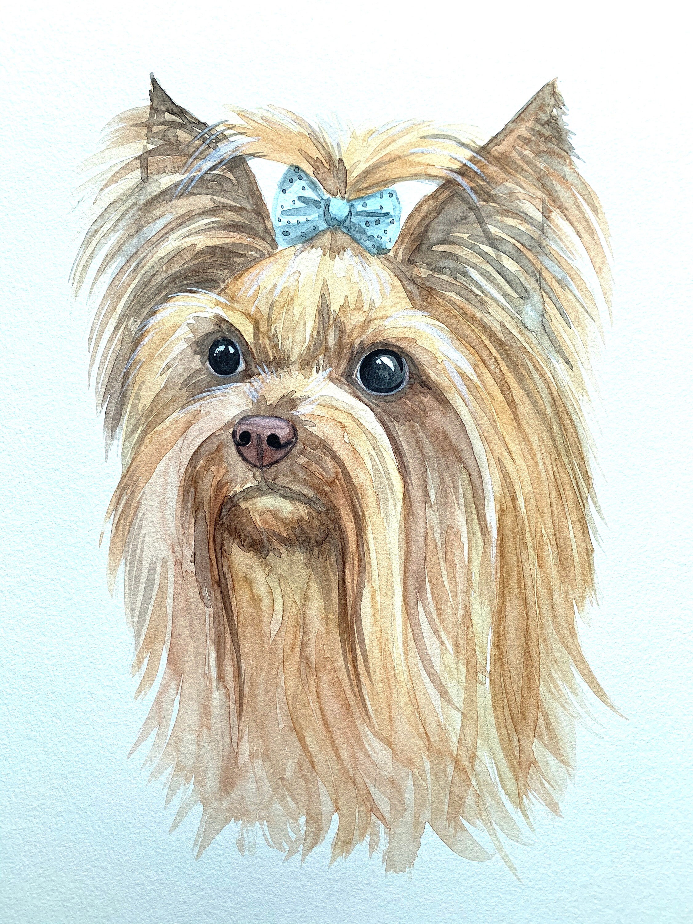 DOG memorial Pet portrait custom Original custom watercolor pet