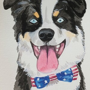 RETRATO DE MASCOTA Pintura de perro en acuarela personalizada Retrato de perro Regalo conmemorativo para mascotas Retrato de mascota en acuarela personalizado a partir de una foto Pintura para mascotas Arte canino