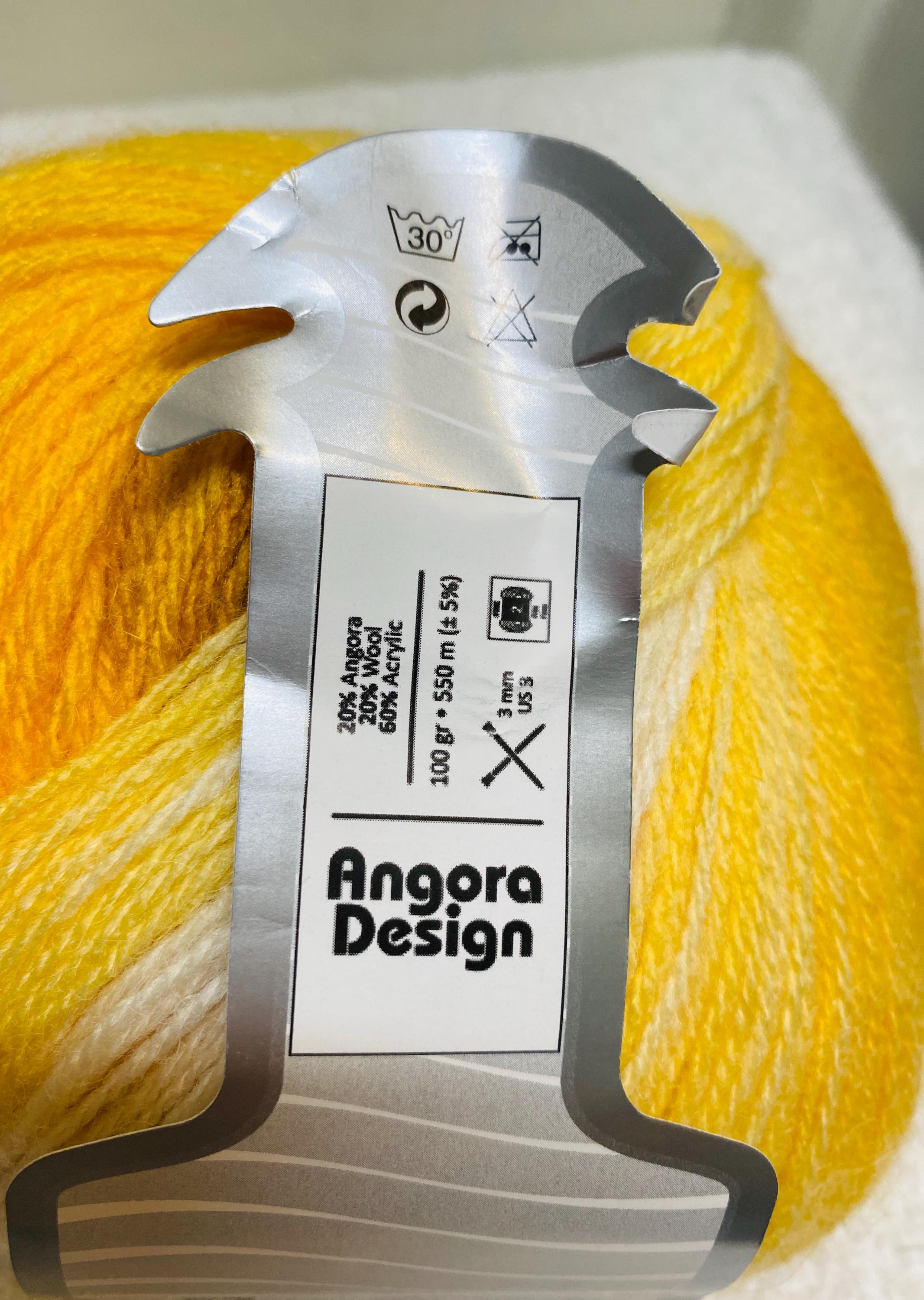 Yellow Angora Ice Angora Design, Angora/wool/acrylic, 2 Weight, Yellow Shades - Etsy
