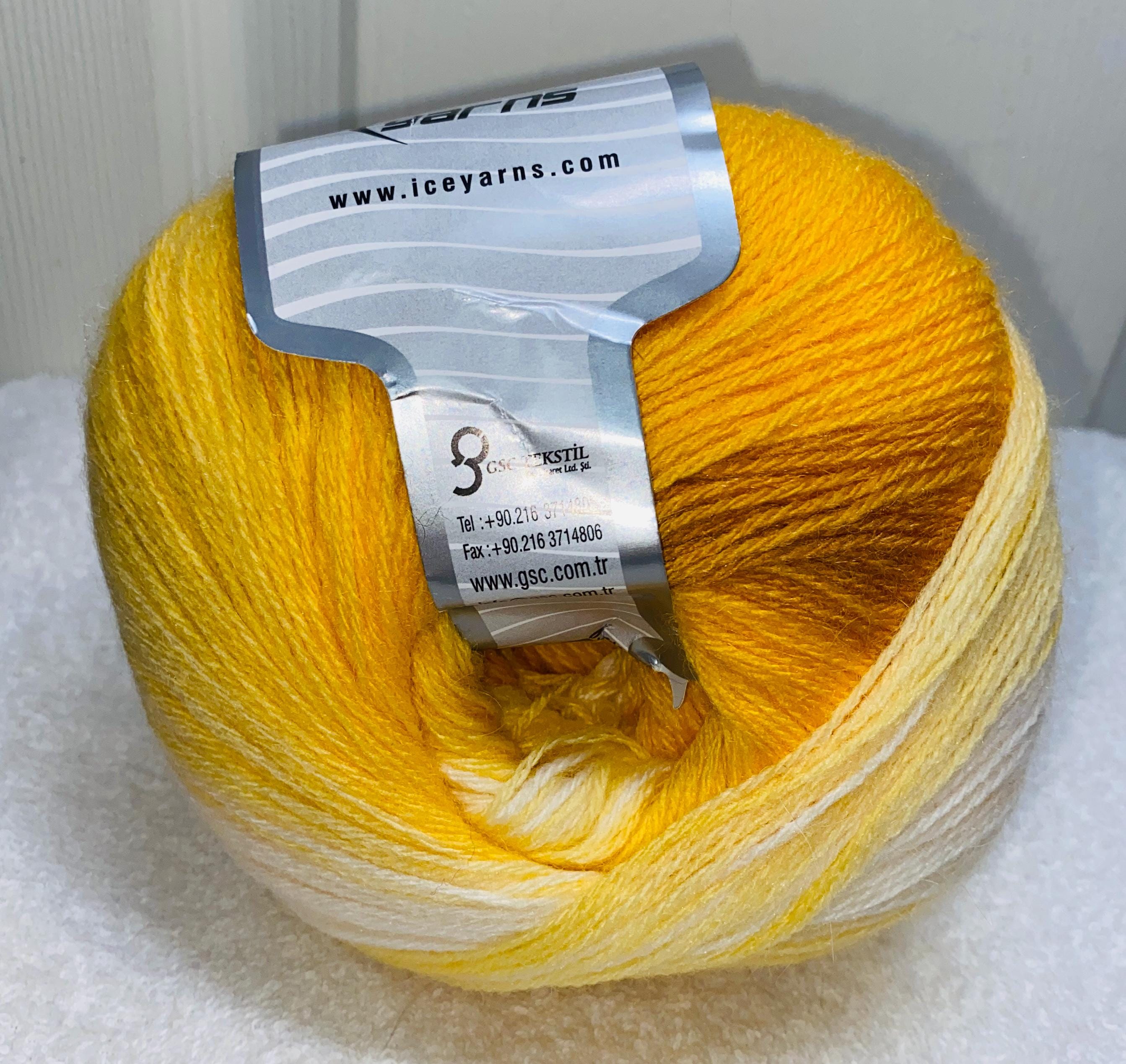 Yellow Angora Ice Angora Design, Angora/wool/acrylic, 2 Weight, Yellow Shades - Etsy