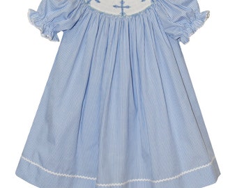 smocked cross bishop dress