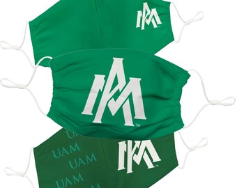 University of Arkansas Monticello UAM Ball Weevils Green Collegiate Logo Face Cover Soft  Four Way Stretch Neck Gaiter