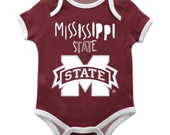 burgundy baby onesie