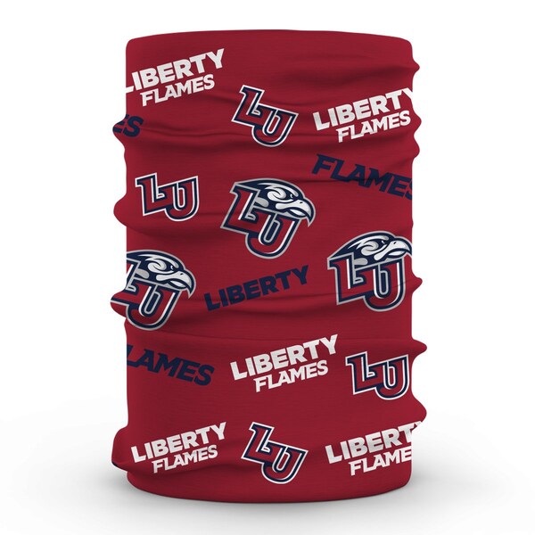 Liberty Flames Neck Gaiter Red All Over Logo