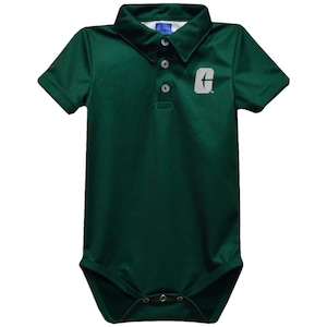 Mono tipo polo de punto liso verde cazador bordado de los 49ers de la Universidad UNC de Carolina del Norte en Charlotte imagen 1