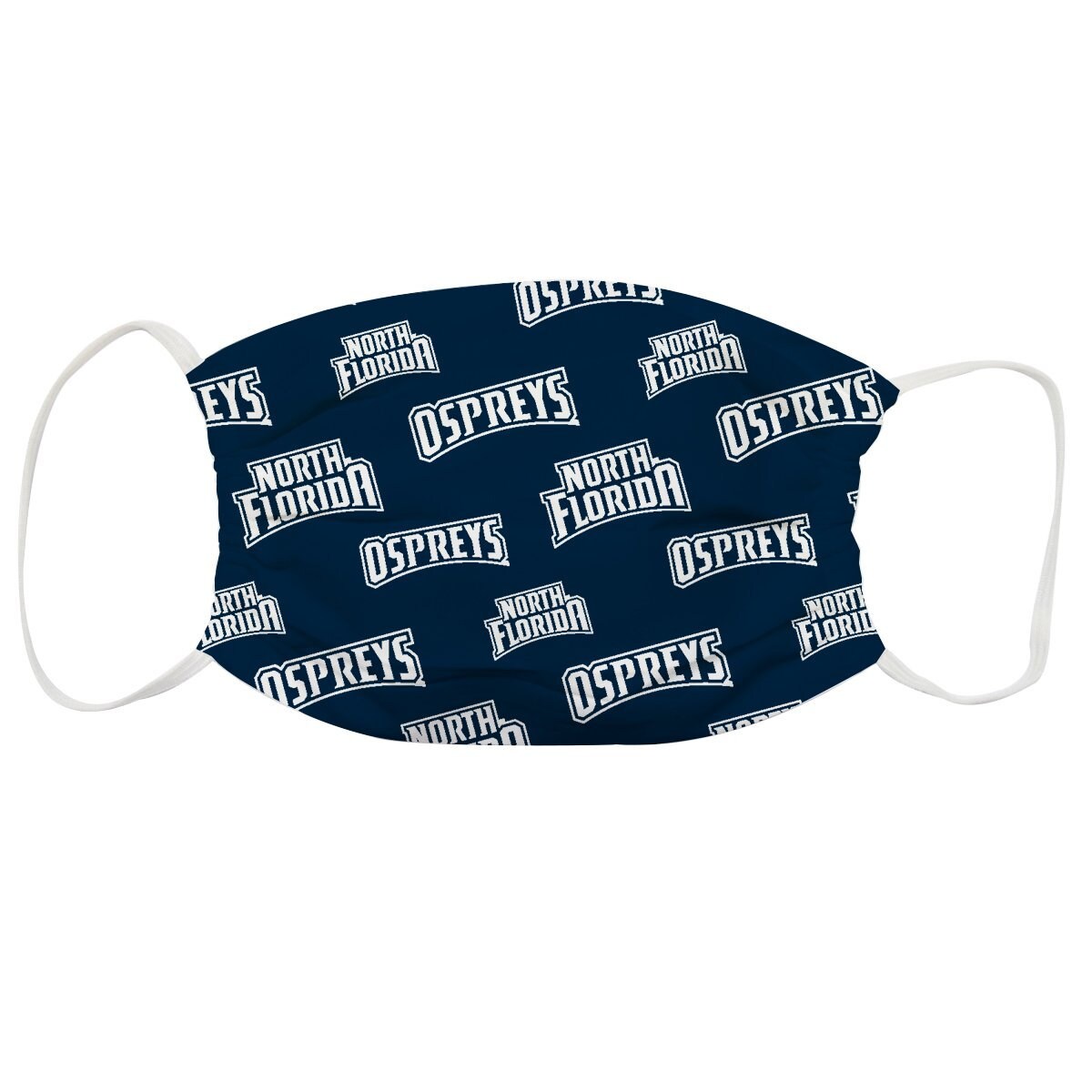 North Florida Ospreys Face Mask Blue All Over Logo