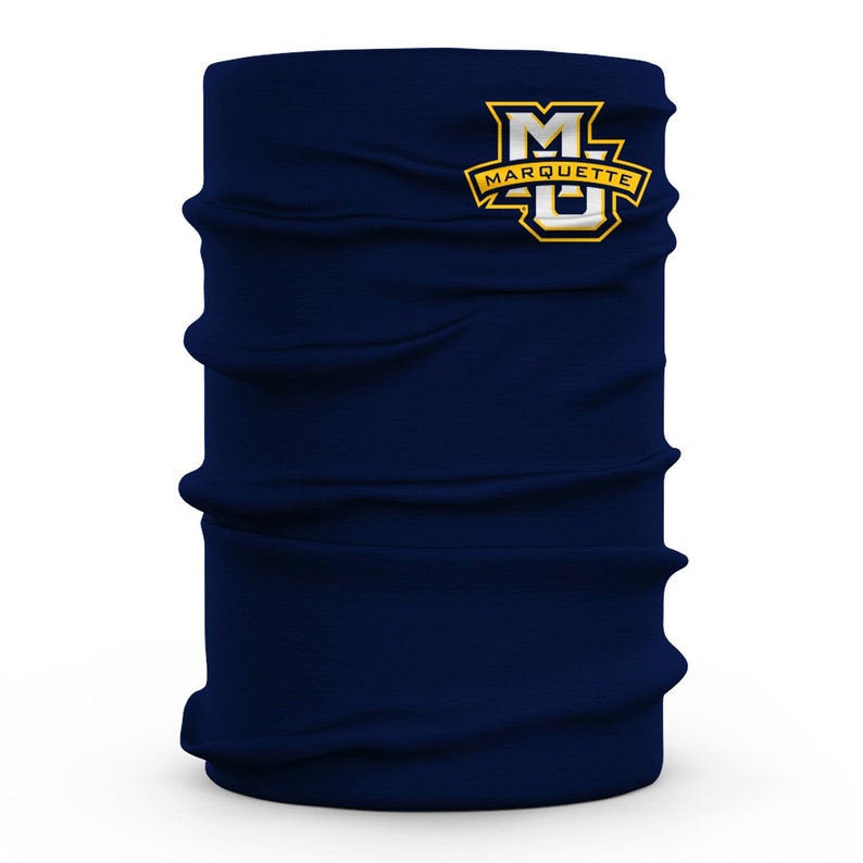 Marquette Golden Eagles Neck Gaiter Solid Navy