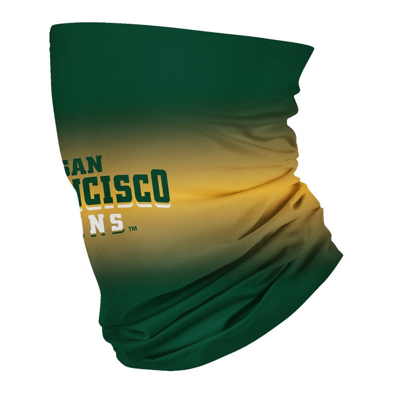 San Francisco Dons USF Vive La Fete Degrade Logo Game Day Collegiate Face Cover Soft 4-Way Stretch Neck Gaiter