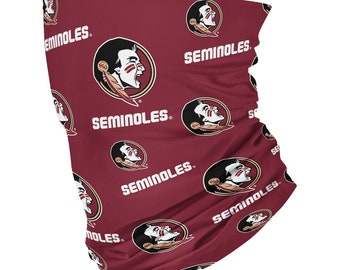 Florida State Seminoles All Over Logo Garnet Neck Gaiter