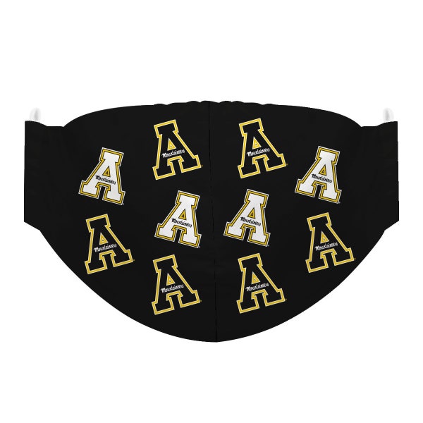 covers app on iphone Appalachian State Mountaineers Face Mask Black All Over Logo ASU