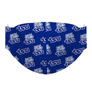 Tennessee State Neck Gaiter Blue All Over Logo TSU