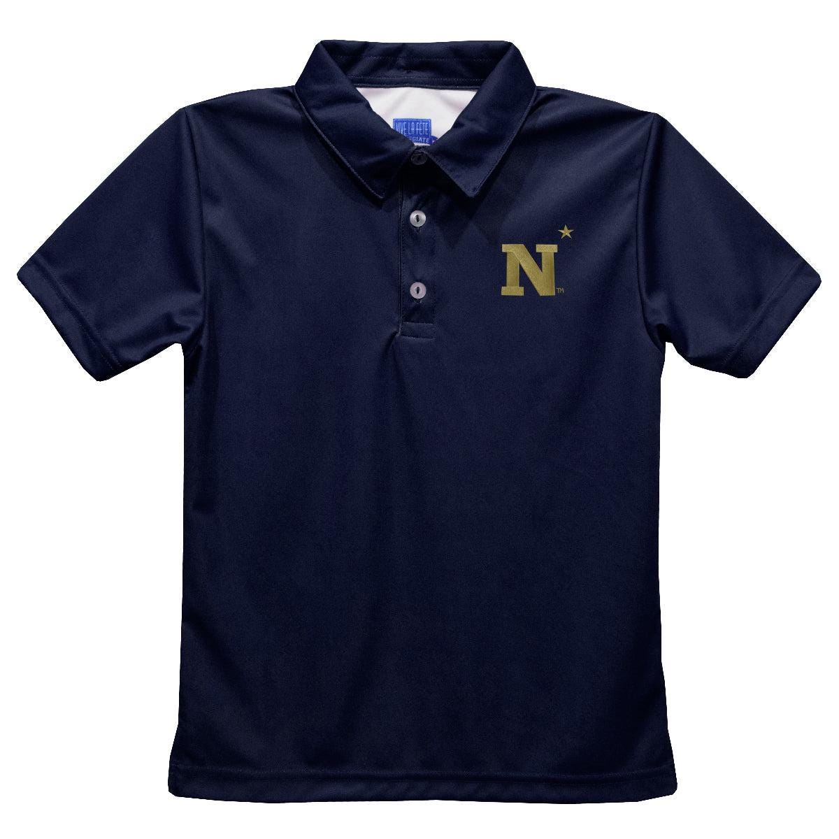 US Naval Academy Midshipmen Embroidered Navy Short Sleeve Youth 