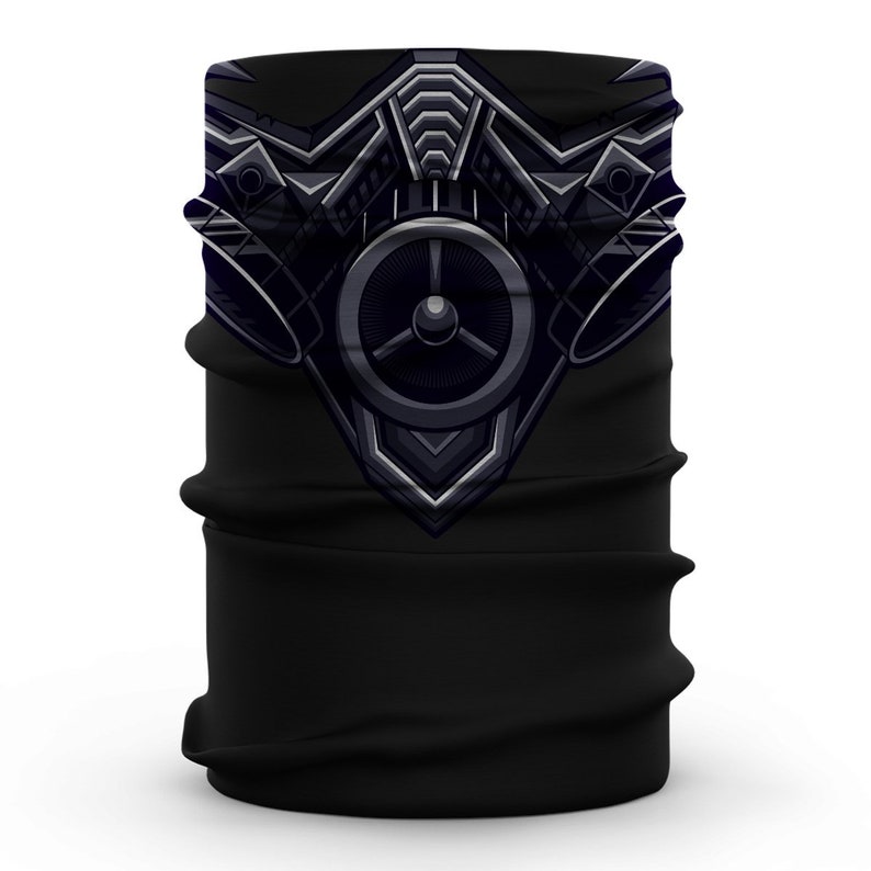 Gas Mask Black Neck Gaiter